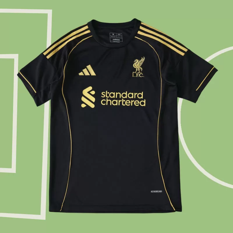 Liverpool FC trenirka 2025/26 - moška črna nogometna trenirka