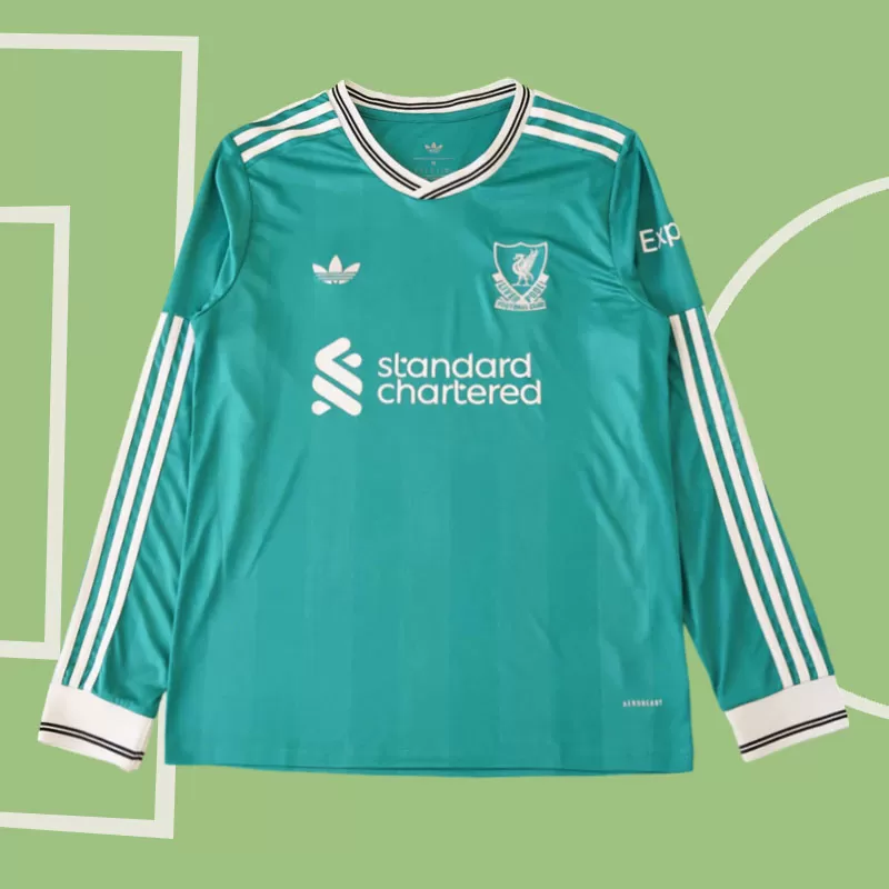 Liverpool tretji dres 2025/26 - moška nogometna majica z dolgimi rokavi