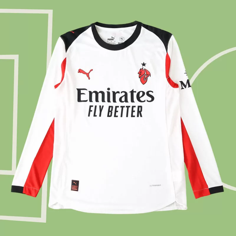 Moški gostujoči dres AC Milan 2025/26 z dolgimi rokavi