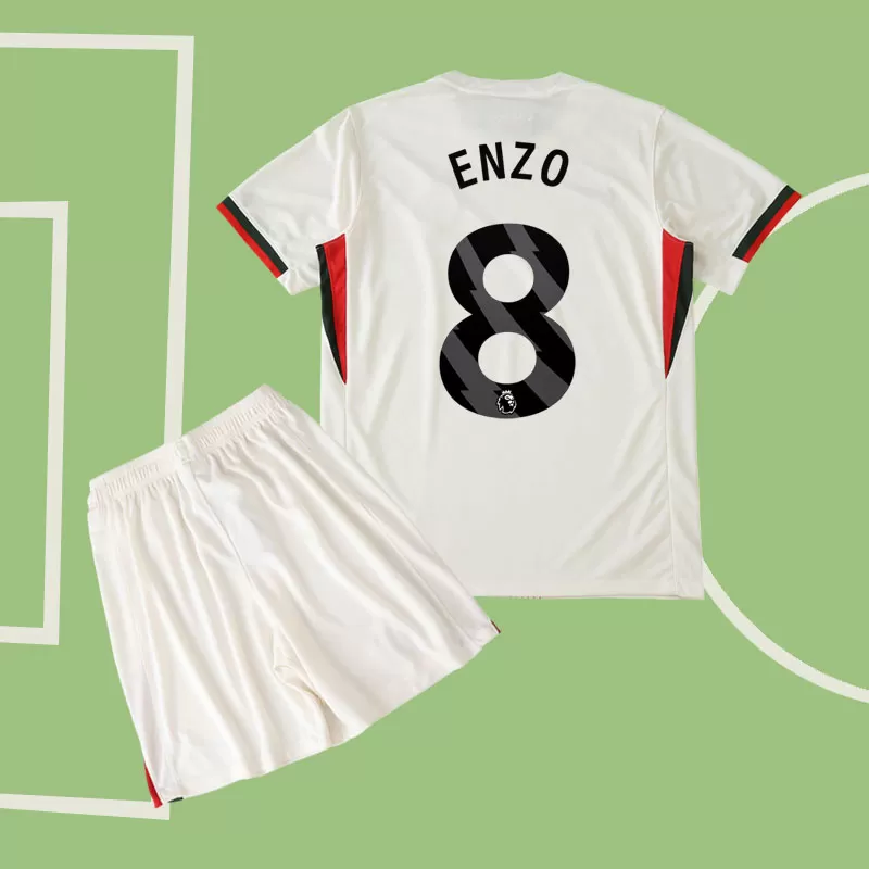 Otroški nogometni dres Chelsea 2025/26 gostujoči komplet ENZO 8