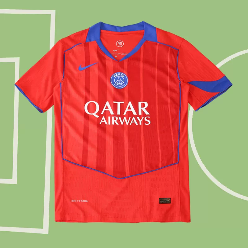 PSG tretji dres 25/26 - moška rdeča nogometna majica