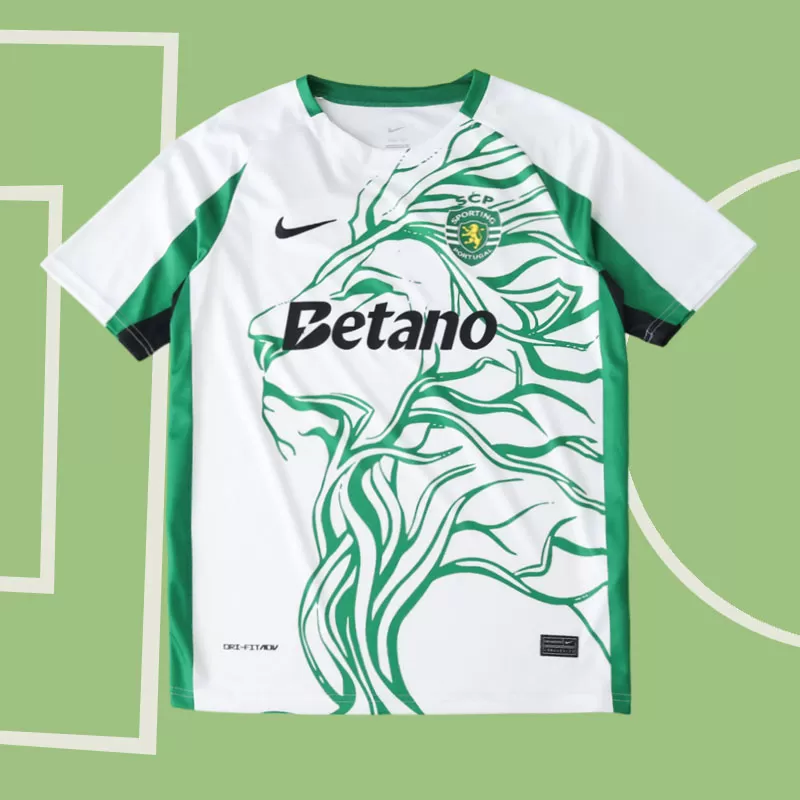 Poseben nogometni dres Sporting CP 25/26 - moška majica z levjim grbom