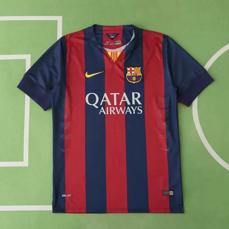 FC Barcelona 2014/15 retro moški nogometni dres kratki rokav