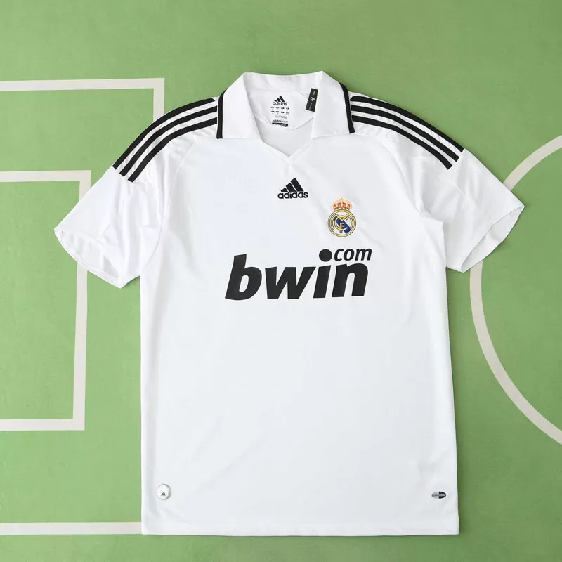 Klasični Real Madrid retro domači dres - 2008/09 bela moška majica