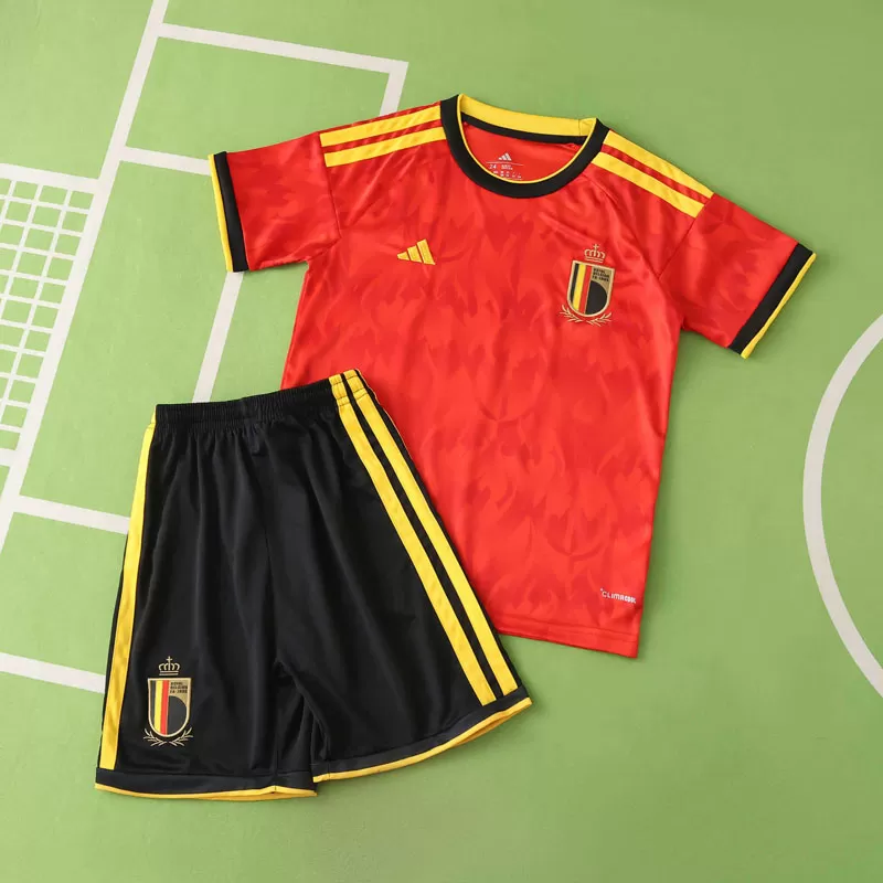 Belgija domači komplet za otroke 2026 - nogometni dres SP 2026