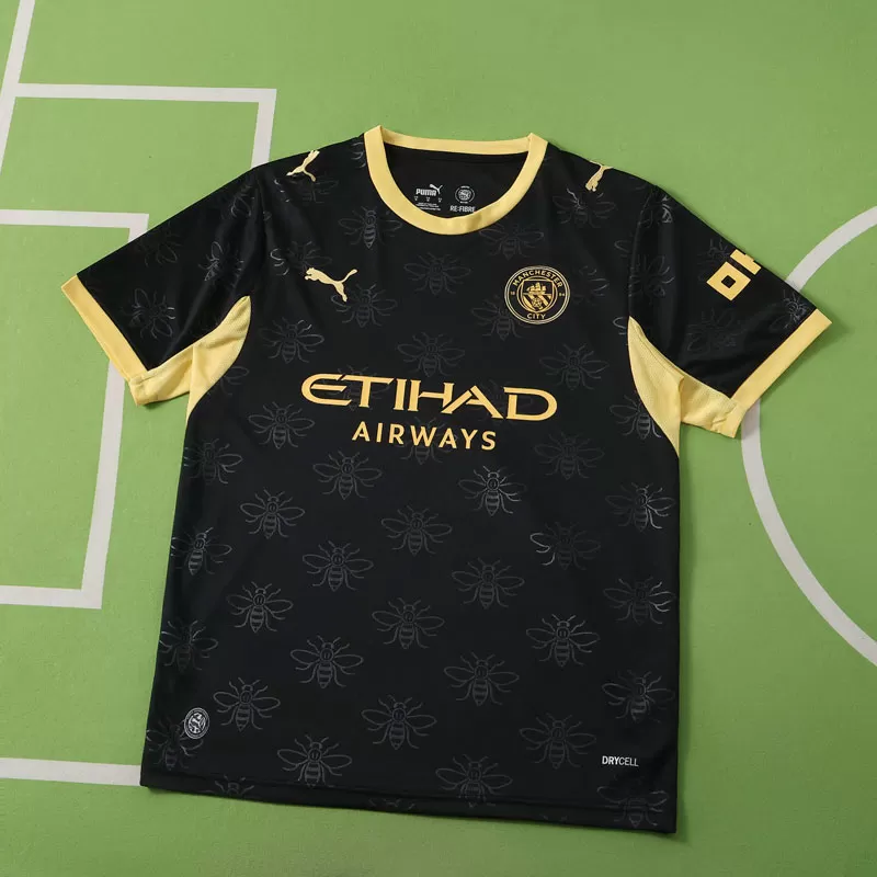 Manchester City Gostujoči Dres 2026/27 – Črn Moški Nogometni Dres s Kratkimi Rokavi