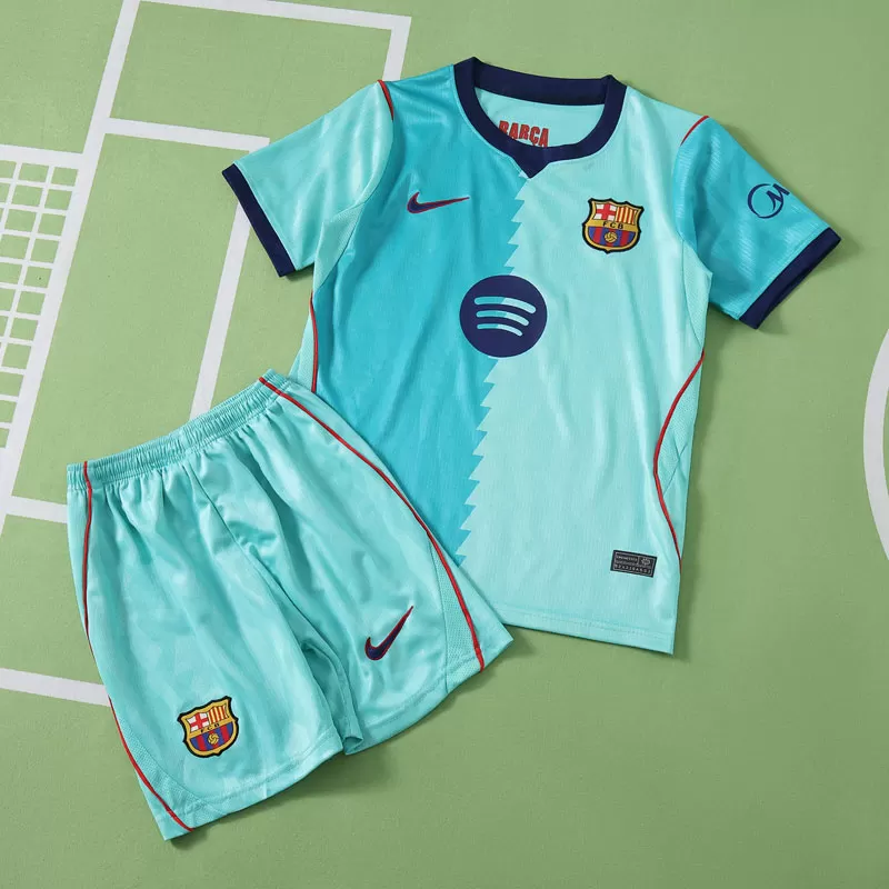 FC Barcelona otroški tretji dres 2026/27 – Nogometni komplet majica in kratke hlače