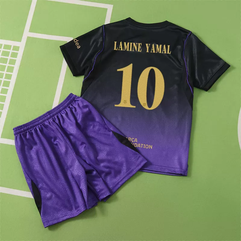 Lamine Yamal 10 otroški nogometni dres FC Barcelona – gostujoči komplet 2026/27
